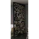 Ver imagem 2 de Painel Vazado Divisória Mdf Waimea Preto - 0,60x2,20m