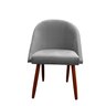 Cadeira Poltrona Arredondada Sued Bege - D'classe Decor - 1