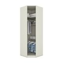 Ver imagem 2 de Guarda Roupa Modulado Canto Oblíquo Casal Seletto Henn 1 Porta MDF MDP Organizador Modular Areia