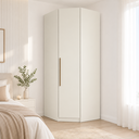 Ver imagem 1 de Guarda Roupa Modulado Canto Oblíquo Casal Seletto Henn 1 Porta MDF MDP Organizador Modular Areia