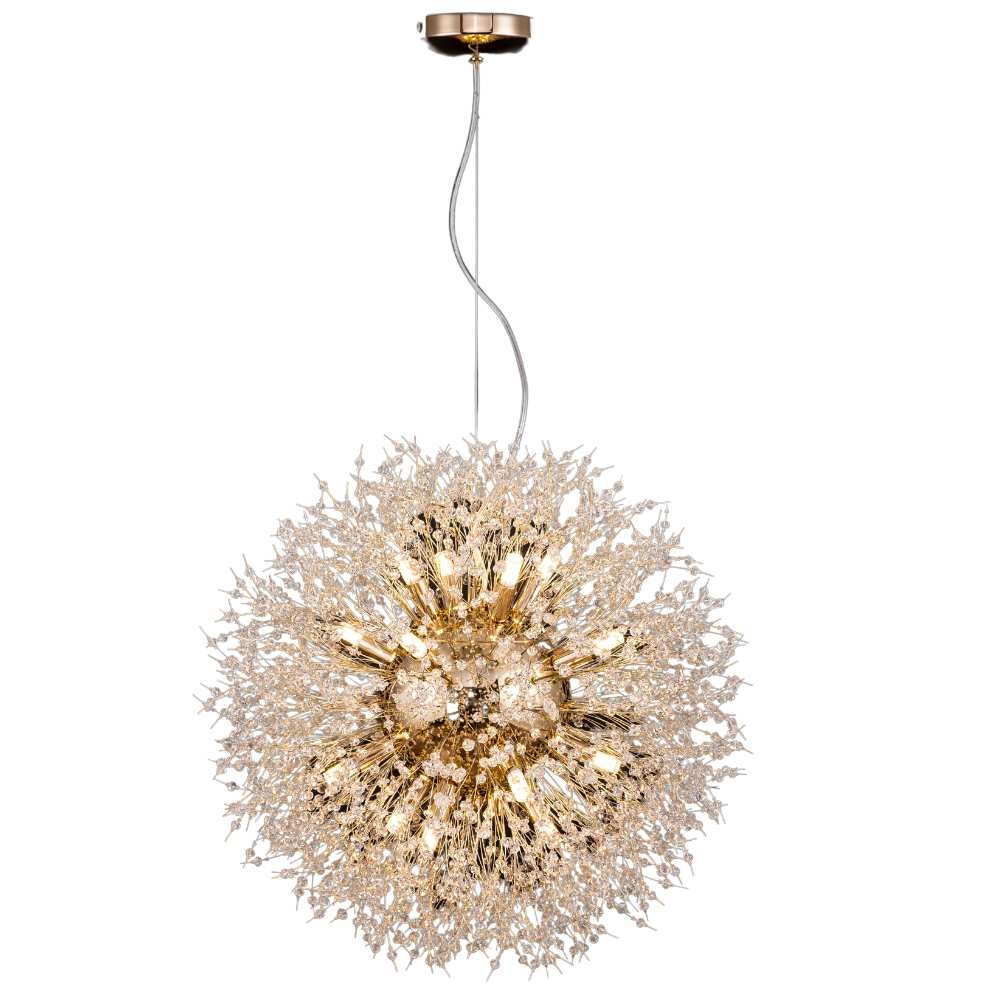 Pendente Cristal Dourado 65cm Ca040-do