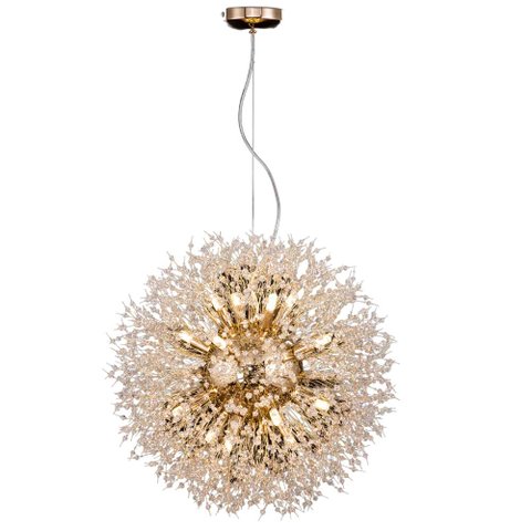 Pendente Cristal Dourado 65cm Ca040-do