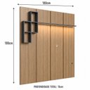Ver imagem 3 de Painel para TV 55 Polegadas 180cm com LED Nexus Mel e Grafite