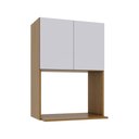 Ver imagem 1 de Armário Aéreo para Micro-Ondas 60cm 2 Portas Slim Luciane Móveis