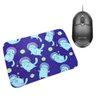 Combo Mouse Multilaser Preto Mo300 + Mouse Pad Gato Espacial - 1