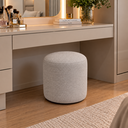 Ver imagem 1 de Puff Redondo Perse Decorativo Sala Tecido Linho