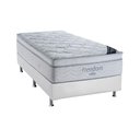 Ver imagem 1 de Cama Box Solteiro: Colchão Molas SuperPocket Ensacadas Ortobom Freedom + Base CRC Courano White(