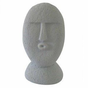 Escultura Decorativa em Cimento Cinza 22cm WF0023 BTC