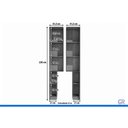 Ver imagem 3 de Guarda Roupa Modulado Solteiro Armário Torre 4PT Liga Off Kappesberg