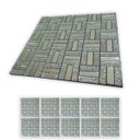Ver imagem 1 de Pastilha de Vidro Kit 10 Uni Adesiva Parede Sala Cozinha Banheiro Decorativa Facil Aplicacao Moderna