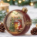 Ver imagem 2 de Globo Decorativo em Resina Papai Noel na Lareira C Luz 19cm
