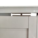 Ver imagem 5 de Porta Pivotante com Puxador, Friso e Vidro Alumínio Branco Linha 25:Esquerda/ 210 x 100