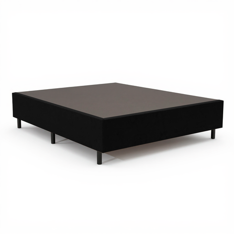 Base Cama Box Casal Padrão 138x188x37 Cor Preta