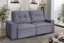 Ver imagem 2 de Sofá + Pillow Berlim Cinza 2,00M 3 Lugares Rec Estofados