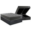 Ver imagem 1 de Cama Box Baú Queen + Colchão Ortopédico Kappesberg D40 Anatômico Grise + Base Crc Corano Gray