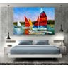 Quadro Pintura Tela Moderna Marinas 2426: 90cm (A) x 130cm (L) - 5