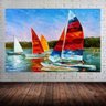Quadro Pintura Tela Moderna Marinas 2426: 90cm (A) x 130cm (L) - 1