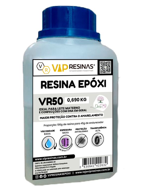 Resina Epóxi P/ Joias Afetivas Vr50 1,000kg Baixa Espessura - 2