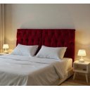 Ver imagem 1 de Cabeceira Almofadada Suspensa de Cama Casal Cabeceira Leticia 140cm X 55cm Vinho