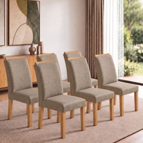 Conjunto 6 Cadeiras para Sala de Jantar Luisa