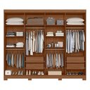 Ver imagem 4 de Guarda Roupa Casal Grande Atenas + Comoda Atenas