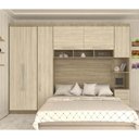 Ver imagem 1 de Guarda Roupa Dormitório Modulado Master Casal 1,38 m - Avelã Rústico e Ártico Rústico - Luciane M03