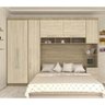 Guarda Roupa Dormitório Modulado Master Casal 1,38 m - Avelã Rústico e Ártico Rústico - Luciane M03 - 1