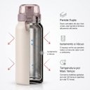 Ver imagem 6 de Garrafa Térmica Inox 800ml com Tampa e Trava Bege