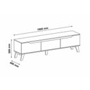 Ver imagem 5 de Rack com Painel para TV até 75 Polegadas com LED MDF 185,5CMX183CM Impressão Ripada 3D Liverpool