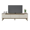 Ver imagem 6 de Rack com Painel para TV até 75 Polegadas com LED MDF 185,5CMX183CM Impressão Ripada 3D Liverpool