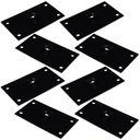 Ver imagem 5 de Kit 8 Chapinhas Reta Fixação Pés Palito Rosca 5/16 Preto