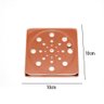 Tampa para Ralo Grelha Quadrado 10cm Abre/ Fecha - Rose - 5