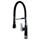 Ver imagem 1 de Misturador Monocomando Cozinha Bica Móvel com Ducha Duchamp Black Chrome - 00047