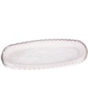 Ver imagem 5 de Prato Decorativo de Cristal Leaf 39x14x3cm Lyor Travessa Bandeja de Aparador