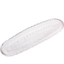 Ver imagem 1 de Prato Decorativo de Cristal Leaf 39x14x3cm Lyor Travessa Bandeja de Aparador