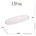 Ver imagem 7 de Prato Decorativo de Cristal Leaf 39x14x3cm Lyor Travessa Bandeja de Aparador
