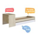 Ver imagem 6 de Cama de Solteiro com Escrivaninha, Cama Auxiliar e Cantos Arrendondados Completa Móveis