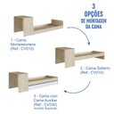 Ver imagem 7 de Cama de Solteiro com Escrivaninha, Cama Auxiliar e Cantos Arrendondados Completa Móveis