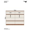 Ver imagem 2 de Cômoda 08 Gavetas Roma Jatoba Areia Santos Andirá