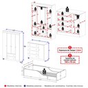 Ver imagem 4 de Quarto Infantil Completo com Minicama Montessoriana Encanto Multimóveis MP4874 Off White