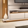 Estante Home Theater 2,40m Montane com Led para TV 75" Cor Off White e Cinamomo HB Móveis - 6