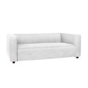 Ver imagem 2 de Sofá Namoradeira Amsterdam 1,40m Suede Branco - Inova Decorações