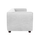 Ver imagem 3 de Sofá Namoradeira Amsterdam 1,40m Suede Branco - Inova Decorações
