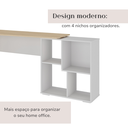 Ver imagem 5 de Escrivaninha Urban Ii - Carvalho/branco 6304