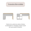 Ver imagem 6 de Escrivaninha Urban Ii - Carvalho/branco 6304