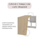 Ver imagem 4 de Escrivaninha Urban Ii - Carvalho/branco 6304