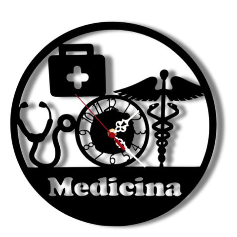 Relógio Medicina em Mdf