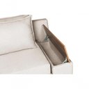 Ver mais imagens de Sofá Cama Retrátil Panamá Chenile Luxo Aveludado Premium Creme 203