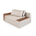 Ver imagem 1 de Sofá Cama Retrátil Panamá Chenile Luxo Aveludado Premium Creme 203