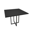 Ver imagem 1 de Mesa de Jantar 4 Lugares Preto Jade 90cm e Kit 4 Cadeiras Eiffel D03 - D'Rossi